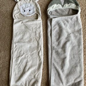 Pottery Barn Kids baby hooded towels